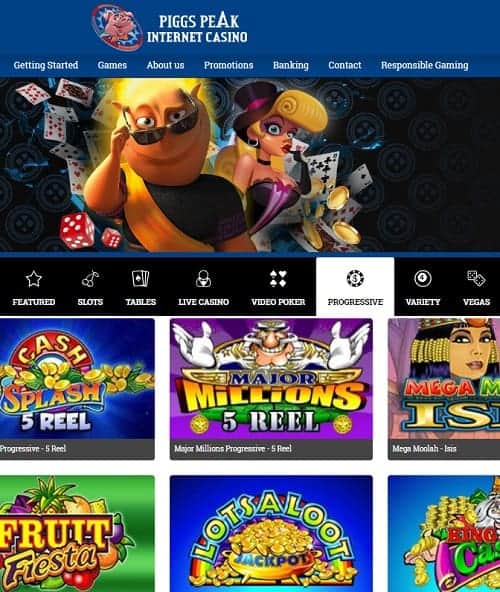 Piggs Peak Casino Review: 50 free spins and 150% up to $300 bonus