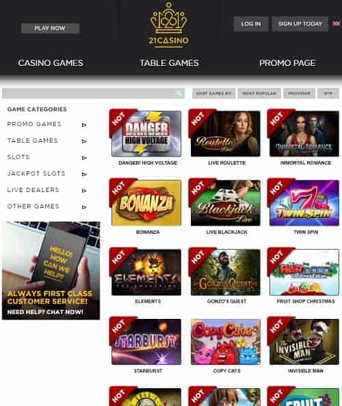 21 Casino Review