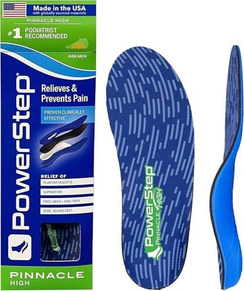 PowerStep Pinnacle High Arch Support Insoles