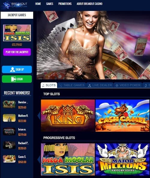 BreakoutCasino free spins bonus review