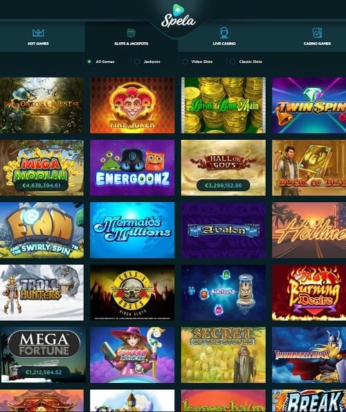 Spela Casino gratis spins