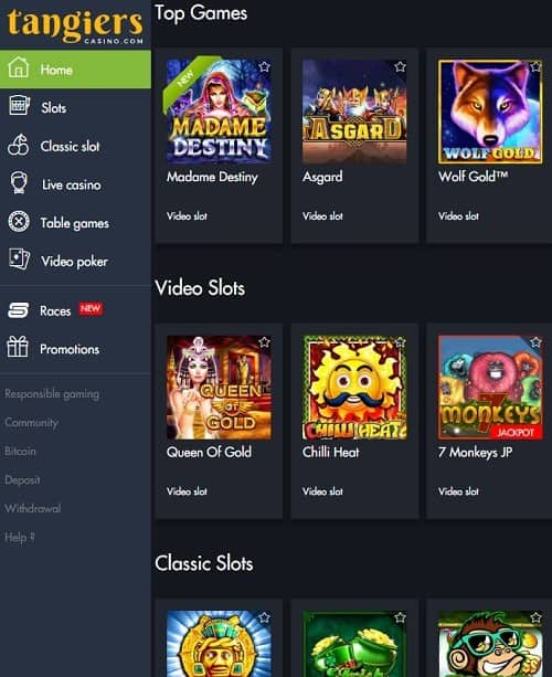 Tangiers Casino Review