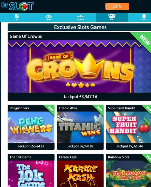 Dr Slot Casino Online & Mobile