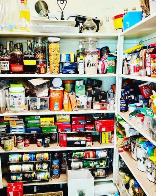 Walk-In Pantry Organization: Before