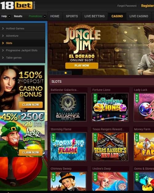 18bet casino free play bonus