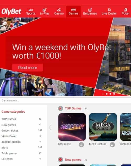 Olybet Casino Review