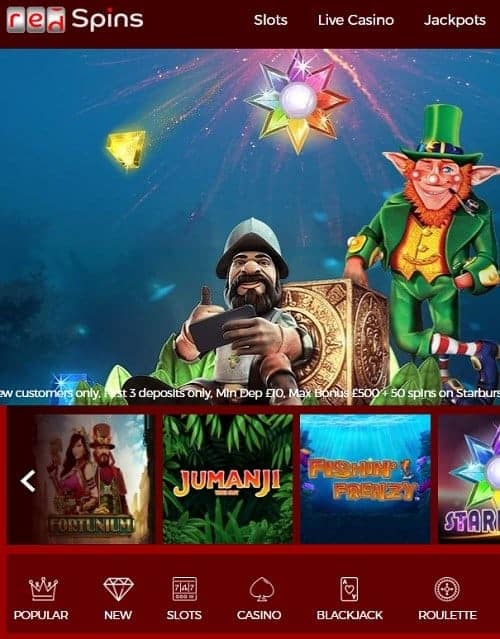 Redspins.com Casino Free Bonus