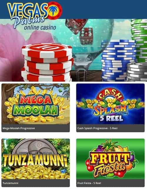 Vegas Palms Casino Review: 100 free spins plus 200% welcome bonus