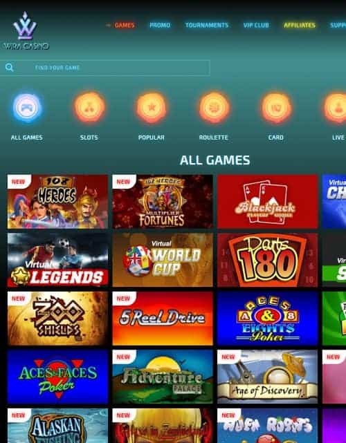 WiraCasino.com free bonus