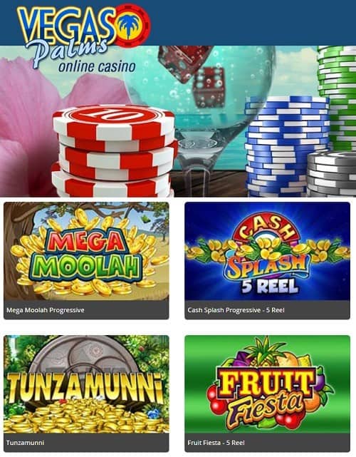 Vegas Palms Casino free spins bonus