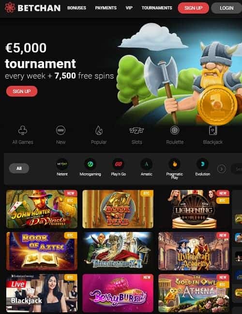 Betchan Casino Free Spins Bonus