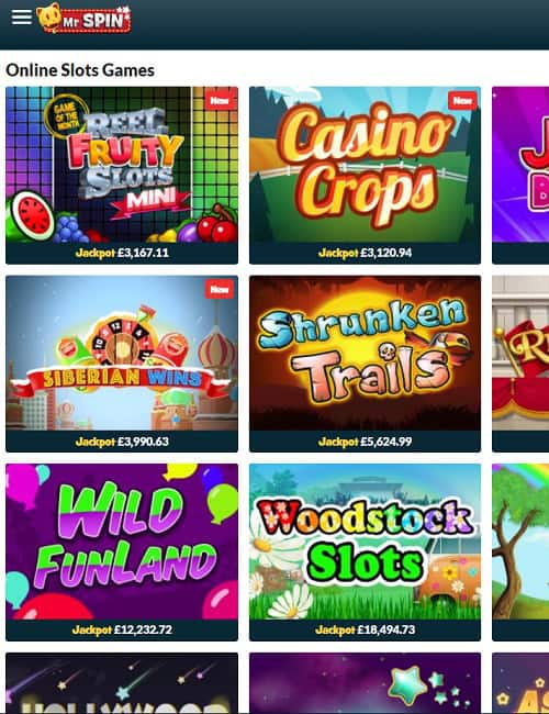 Mr Spin Casino free bonus