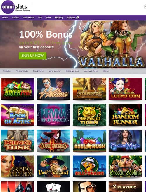 Omni Slots Casino bonus games