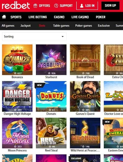 Redbet Casino free spins bonus