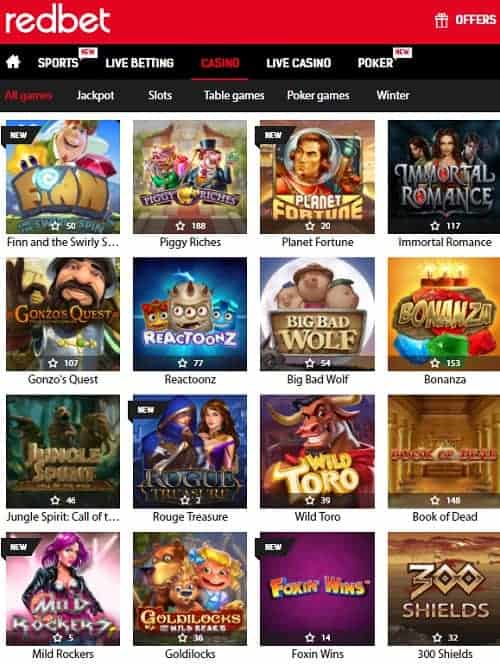 Redbet Casino Review