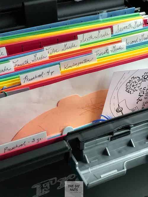 Organizing & Storing Kids Schoolwork & Art • Honey We're Home