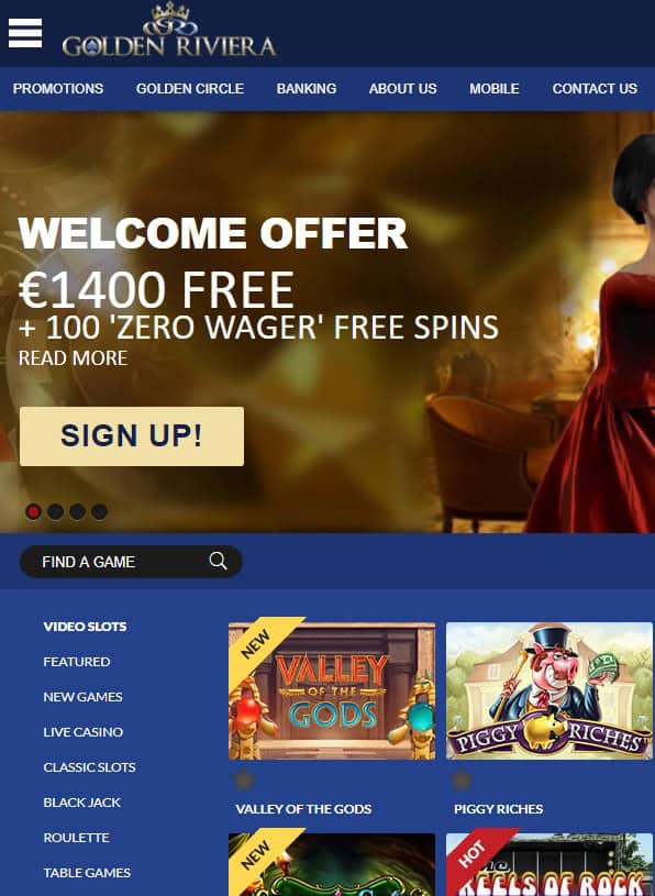 Golden Riviera Online Casino Review