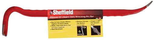 SHEFFIELD 450MM HEAVY DUTY PRY AND WRECKING BAR