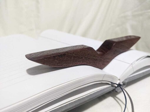 Wooden Book Page Holder | 6" Thumb grip Page Holder | Reading Accessory
