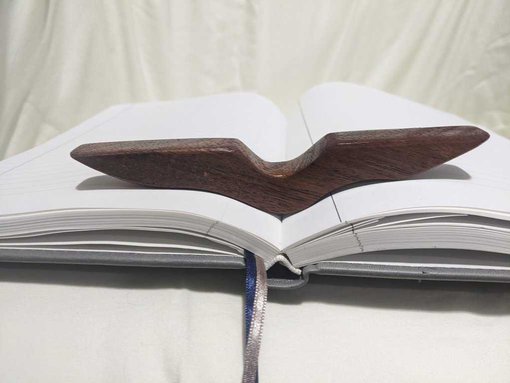 Wooden Book Page Holder | 6" Thumb grip Page Holder | Reading Accessory - Image 2