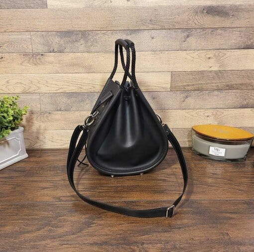 Leather handbag, leather purse, Italian leather bag