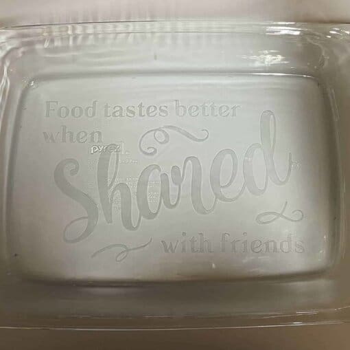 9 X 13 Customized Etched Casserole Dishes