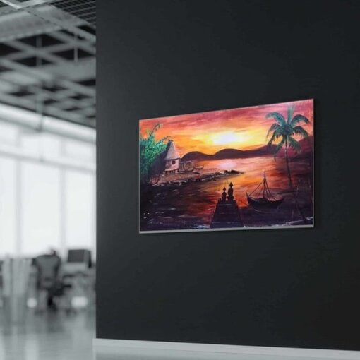 Painting art of a man fishing, fishing art, fly fishing art, vintage fishing art, fishing art prints, fly fishing, fishing gift for men, fishing gift for him, Deviant art, painting frame, Acrylics, deviant art, wall art, famous artists, museum of art, hand painting art, oil painting art - Image 7