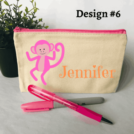 Canvas Reusable Multipurpose Zippered Pouch - Back To School Collection - Image 7