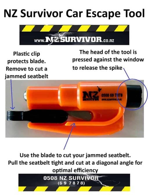 NZ Survivor Keychain Car Escape Tool - Image 2