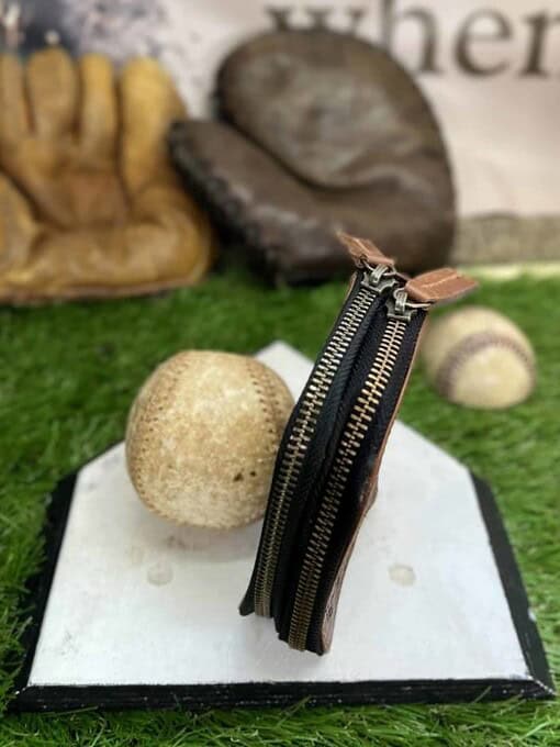 Keychain Wallet with Double Zipper Compartments - Image 3