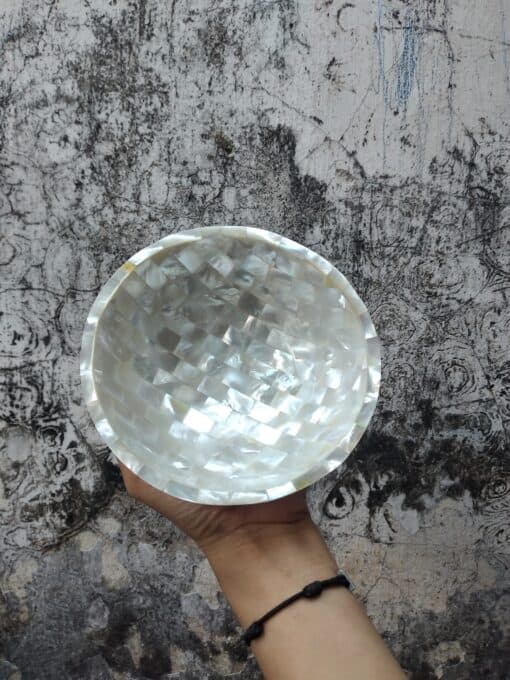 Mother Of Pearl Bowl White