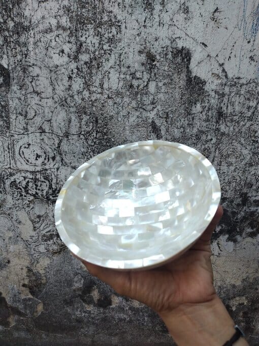Mother Of Pearl Bowl White - Image 10