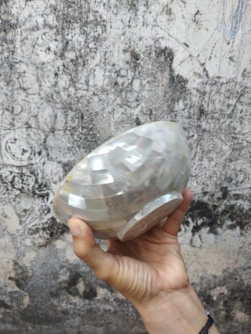 Mother Of Pearl Bowl White - Image 7