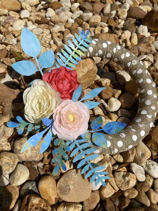 Handmade Tissue Paper Wreath - Image 4