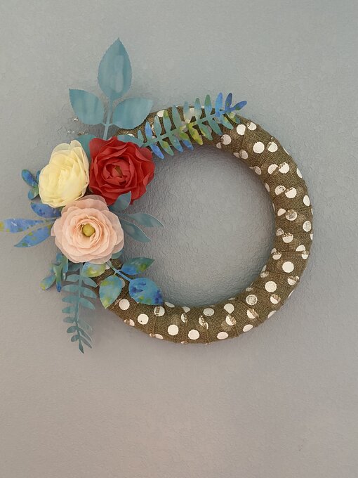 Handmade Tissue Paper Wreath