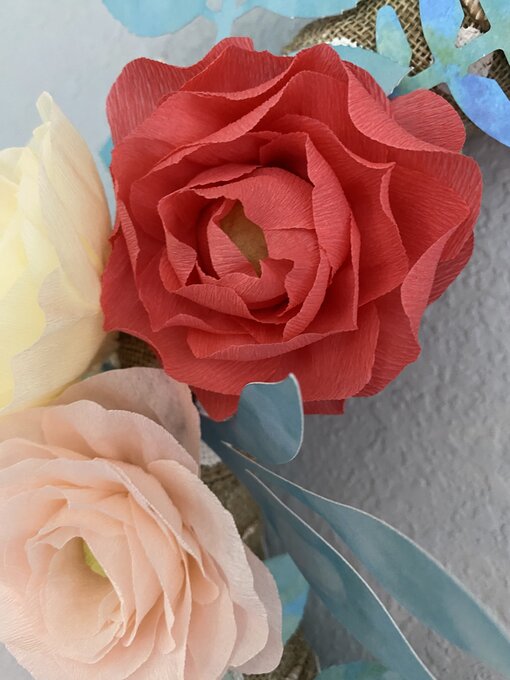 Handmade Tissue Paper Wreath - Image 3