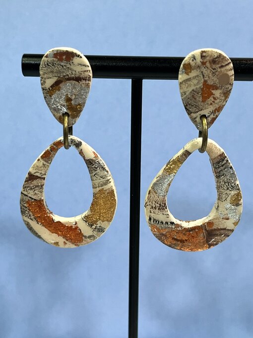 Polymer Clay Loop Earrings