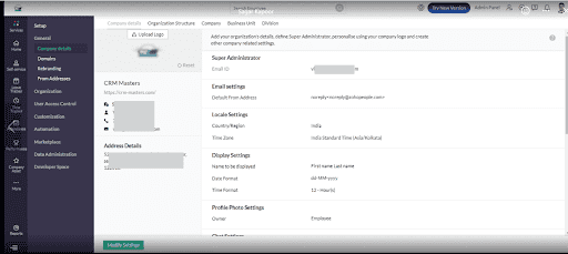 Add Your Company Details