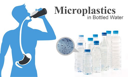 Bottled water that contains microplastics can be harmful for your health 