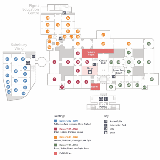 National Gallery Art Map