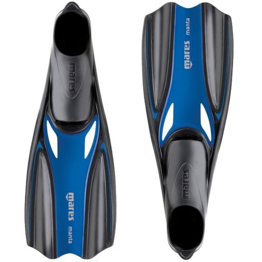 MARES Fins Manta Full Foot Reflex Blue