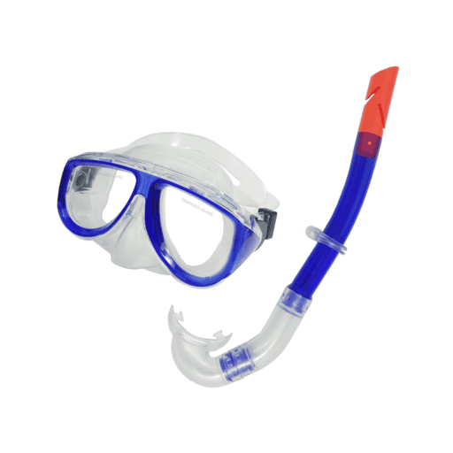 ALLWELL Mask and Snorkel Set PVC Blue