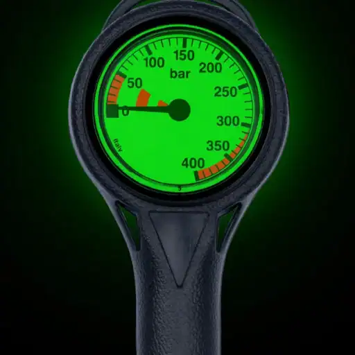 TERMO 2K Pressure Gauge, Evo Cover Thermoplastic High Pressure Hose 0-400 BAR Hose 800MM (32 Inches)