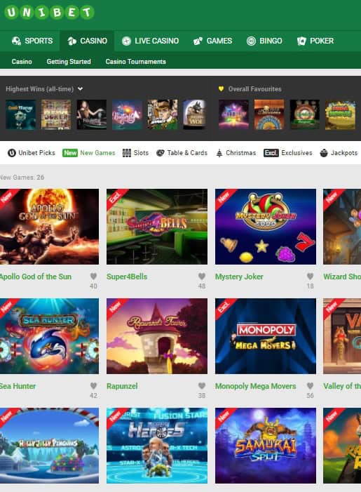 Unibet Casino Online & Mobile Review