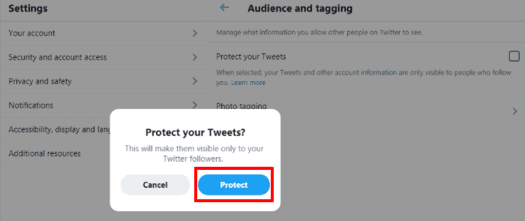 protect your tweets