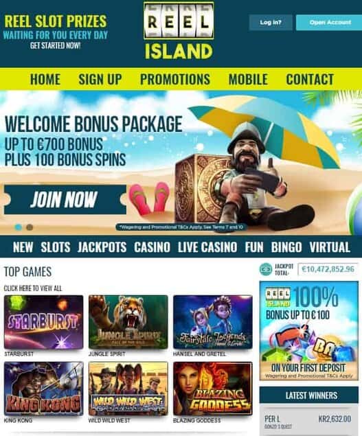 Reel Island Casino - online & mobile - review: