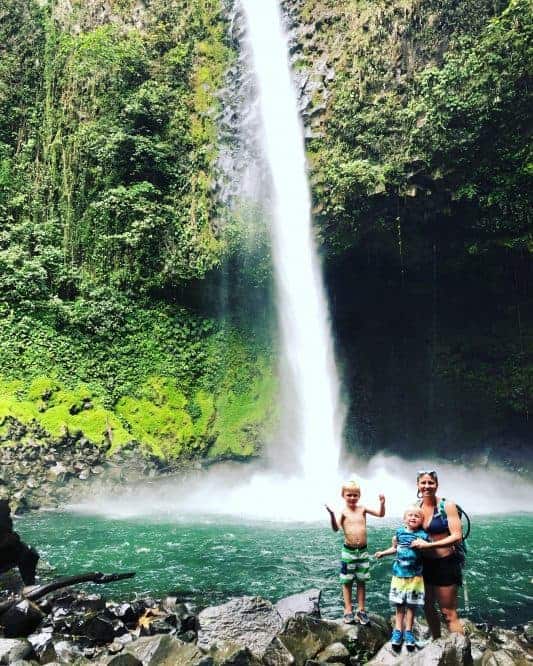 costa rica waterfall La Fortuna