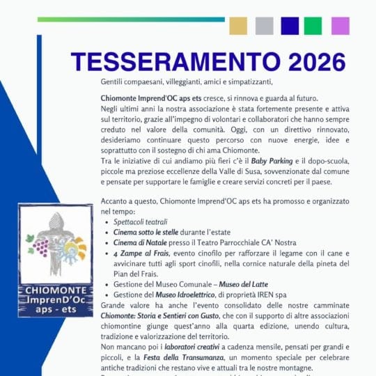 Tesseramento 2026