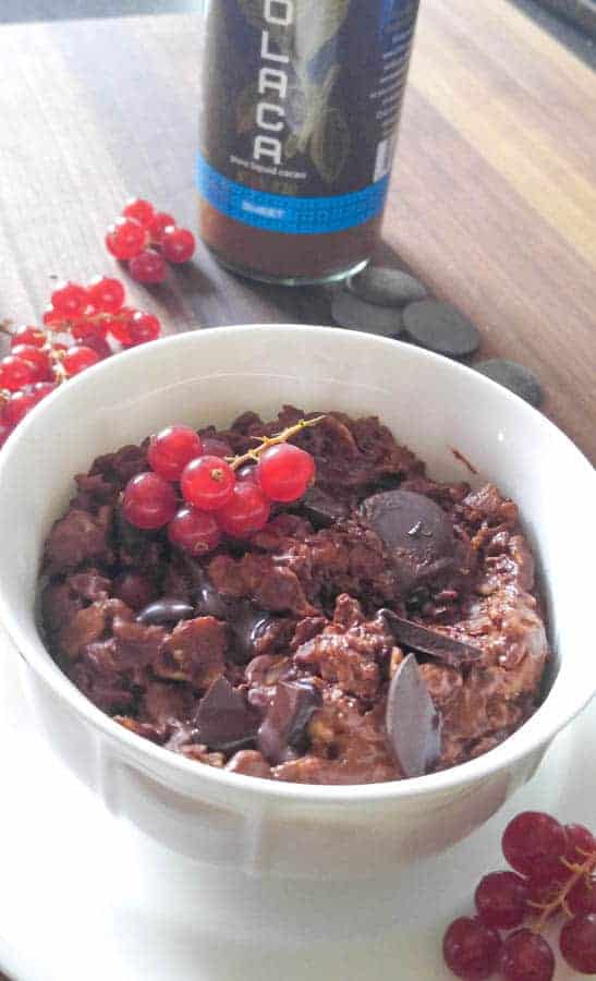 Chocolate and Red Current Oatmeal