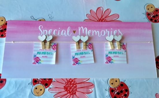Special Memories peg board